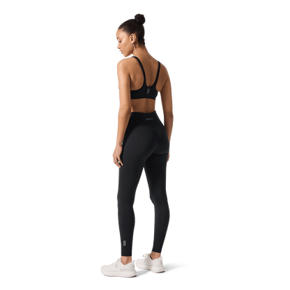 Women's Black U High-Rise Matte Tights