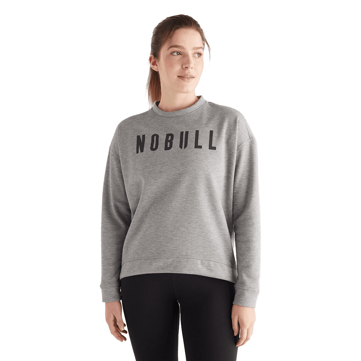 Women's Heather Gray NOBULL Crew Sweatshirt