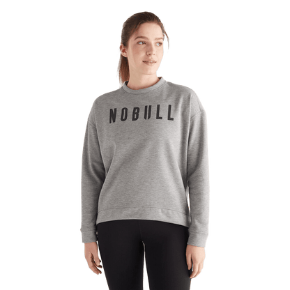 Women's Heather Gray NOBULL Crew Sweatshirt