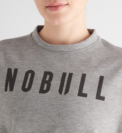 Women's Heather Gray NOBULL Crew Sweatshirt