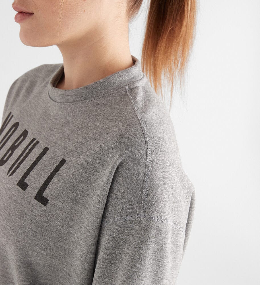 Women's Heather Gray NOBULL Crew Sweatshirt