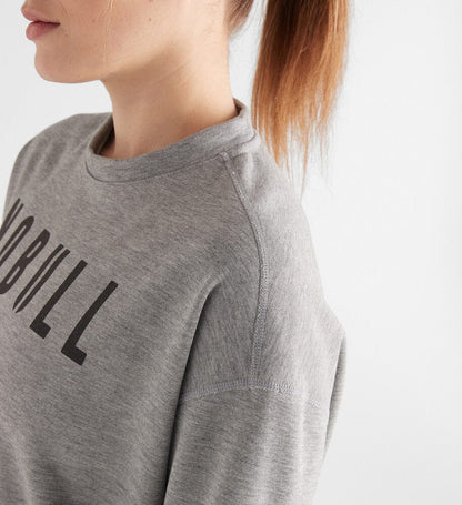 Women's Heather Gray NOBULL Crew Sweatshirt