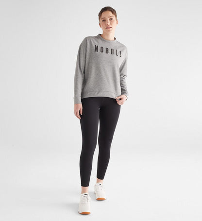 Women's Heather Gray NOBULL Crew Sweatshirt
