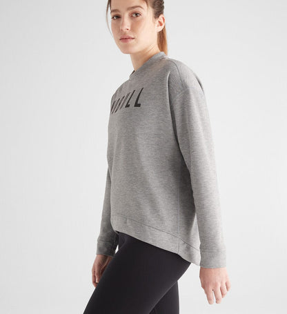 Women's Heather Gray NOBULL Crew Sweatshirt
