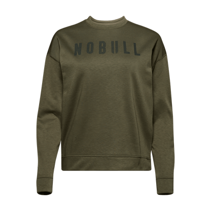 Women's Army Green NOBULL Crew Sweatshirt