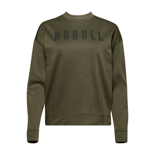 Women's Army Green NOBULL Crew Sweatshirt