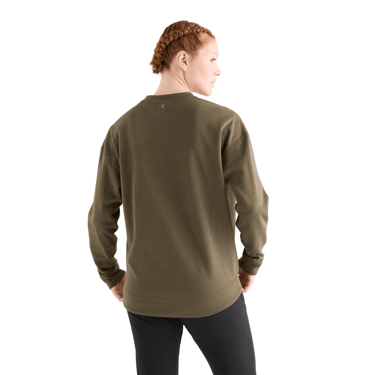 Women's Army Green NOBULL Crew Sweatshirt