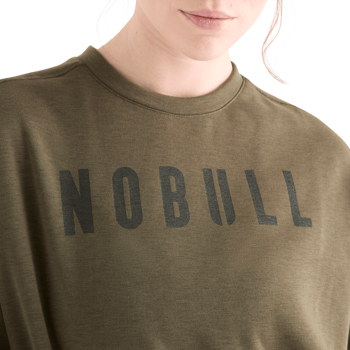 Women's Army Green NOBULL Crew Sweatshirt