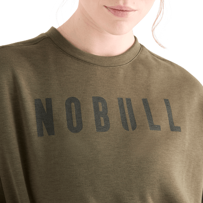 Women's Army Green NOBULL Crew Sweatshirt