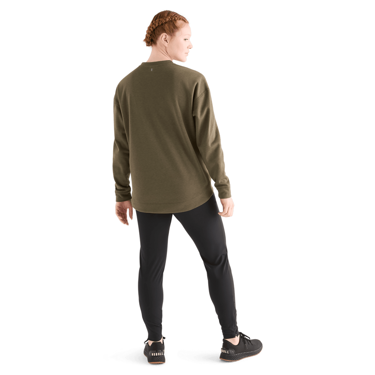 Women's Army Green NOBULL Crew Sweatshirt