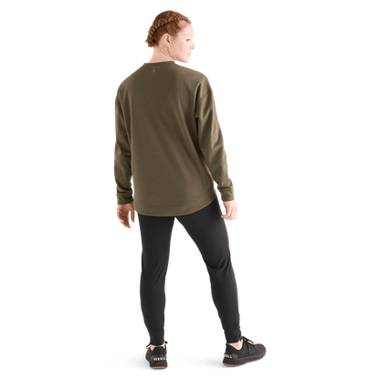 Women's Army Green NOBULL Crew Sweatshirt