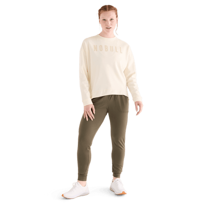 Women's Ivory NOBULL Crew Sweatshirt