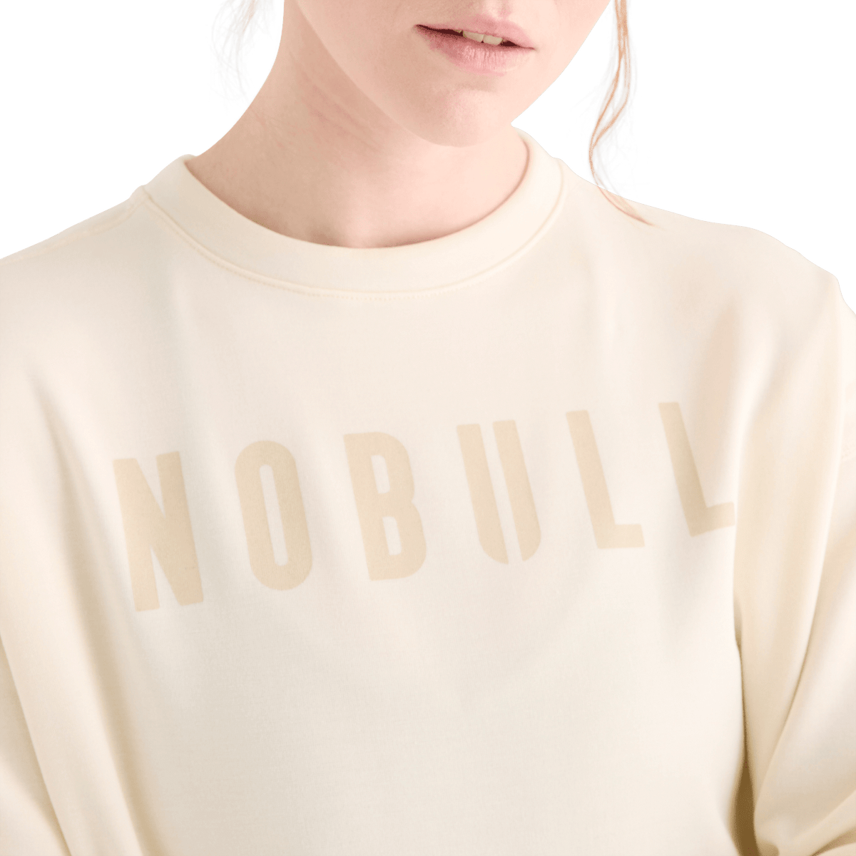 Women's Ivory NOBULL Crew Sweatshirt