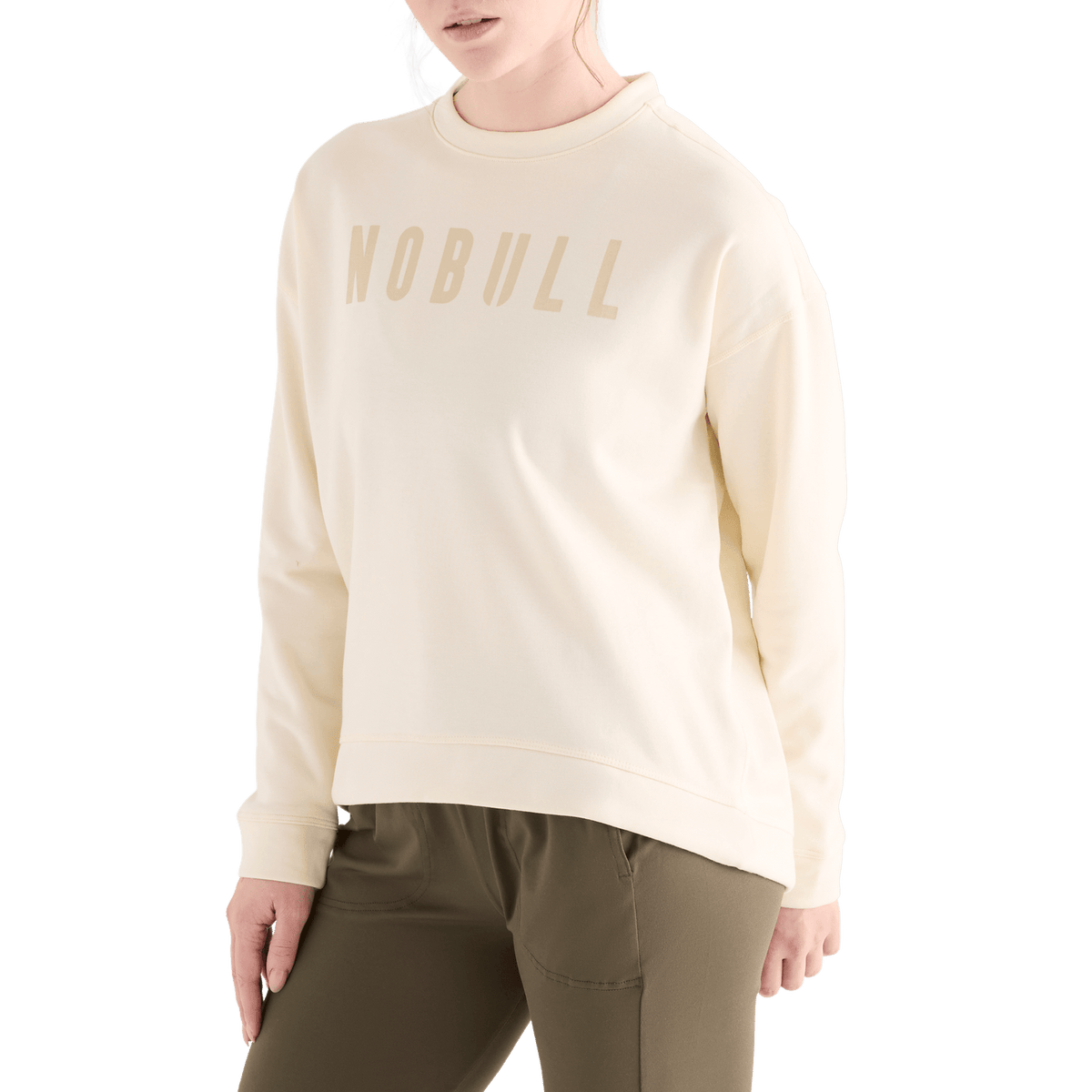 Women's Ivory NOBULL Crew Sweatshirt