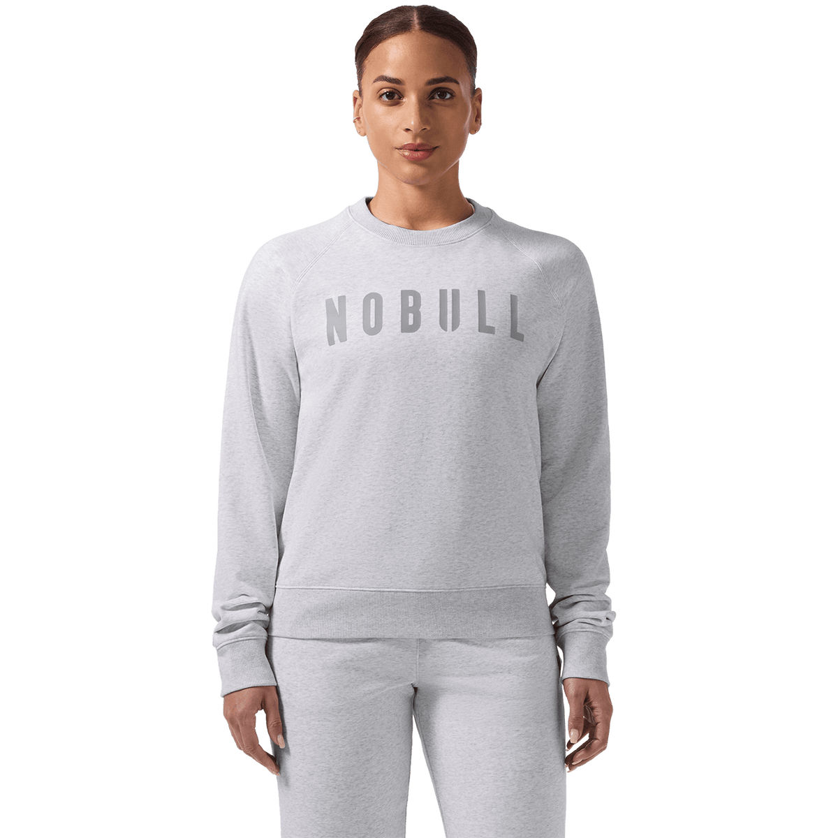 Women's Light Grey Heather NOBULL Crew