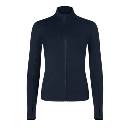 Women's Night Navy Matte Zip-Up Jacket