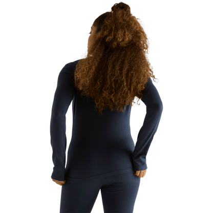 Women's Night Navy Matte Zip-Up Jacket