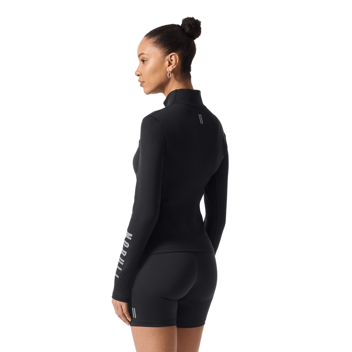 Women's Black NOBULL Matte Zip-Up Jacket