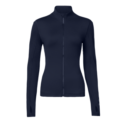 Women's Night Navy NOBULL Matte Zip-Up Jacket