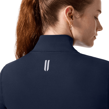 Women's Night Navy NOBULL Matte Zip-Up Jacket