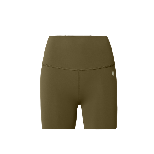 Women's Tactical Green High-Rise Drive Short 4"