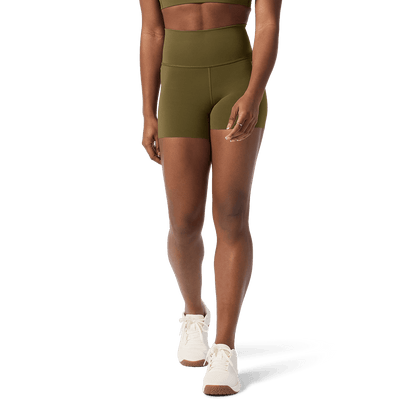 Women's Tactical Green High-Rise Drive Short 4"