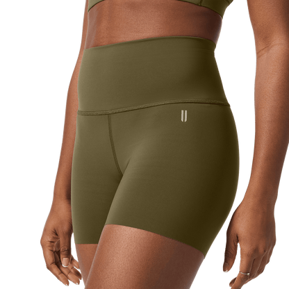 Women's Tactical Green High-Rise Drive Short 4"