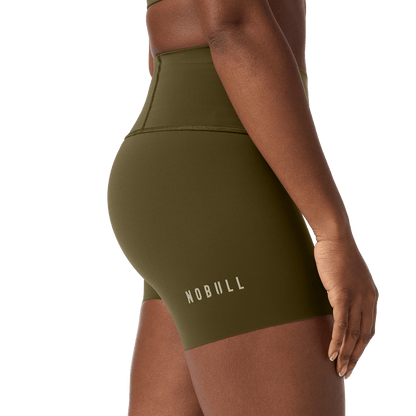 Women's Tactical Green High-Rise Drive Short 4"