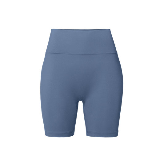 Women's Dusty Blue U High-Rise Matte Short 6"