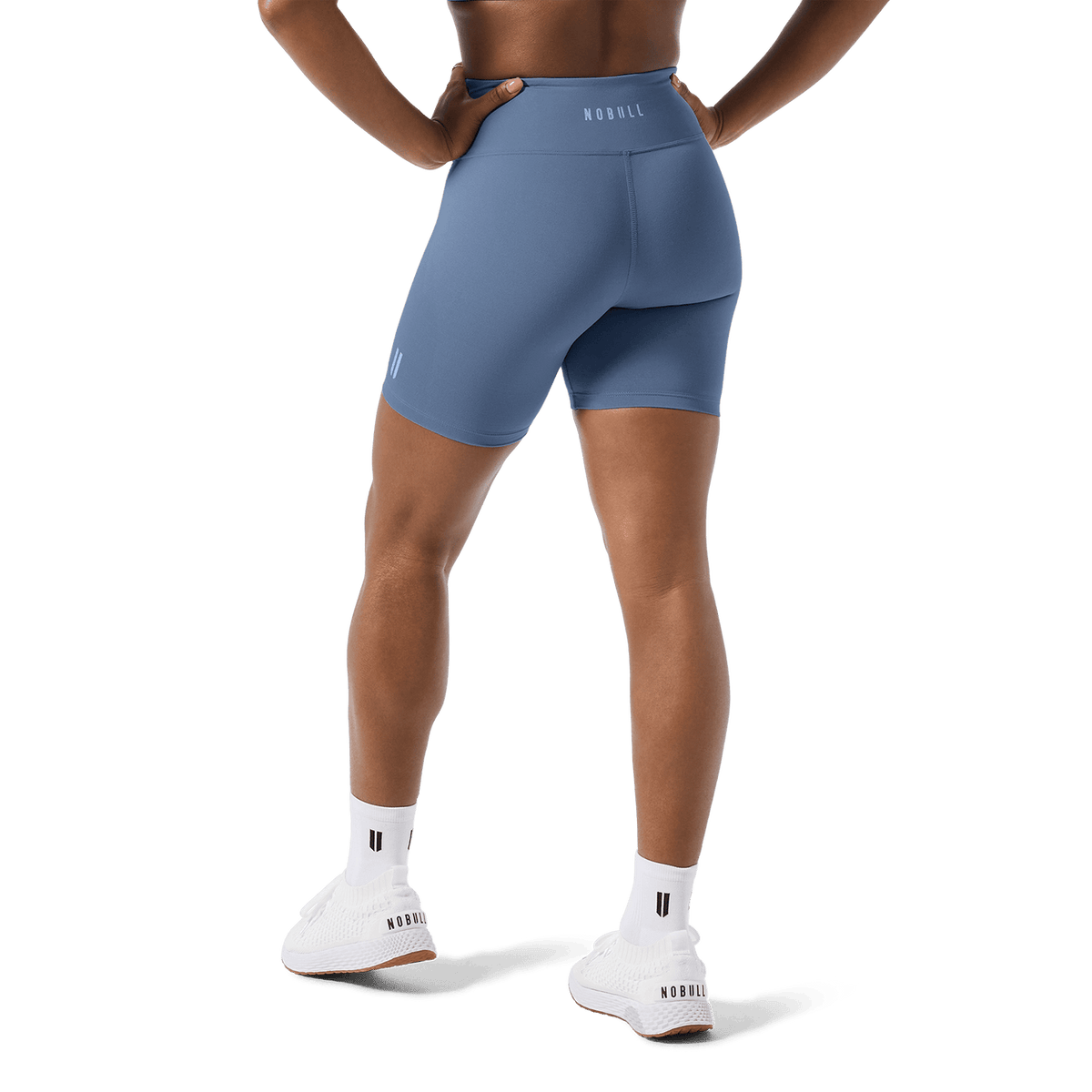 Women's Dusty Blue U High-Rise Matte Short 6"