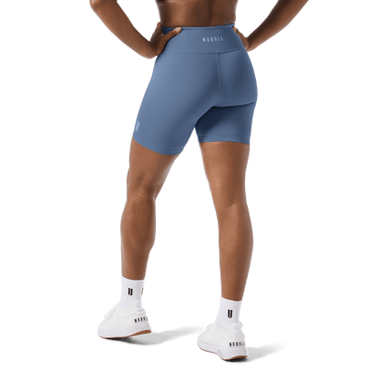 Women's Dusty Blue U High-Rise Matte Short 6"