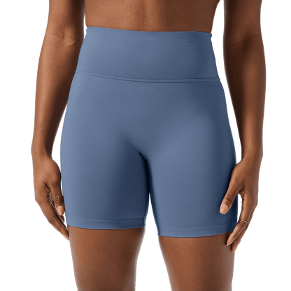 Women's Dusty Blue U High-Rise Matte Short 6"