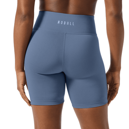 Women's Dusty Blue U High-Rise Matte Short 6"