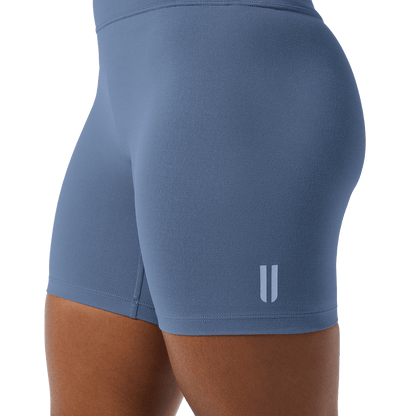 Women's Dusty Blue U High-Rise Matte Short 6"