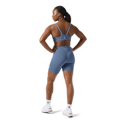 Women's Dusty Blue U High-Rise Matte Short 6"