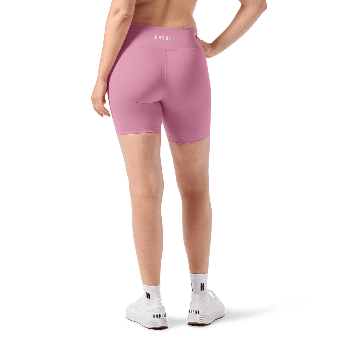Women's Soft Pink U High-Rise Matte Short 6"