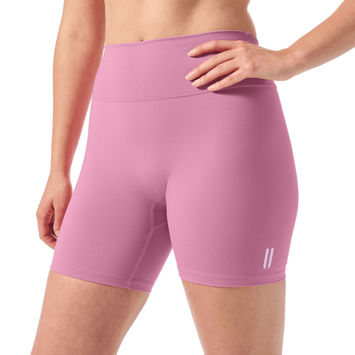 Women's Soft Pink U High-Rise Matte Short 6"