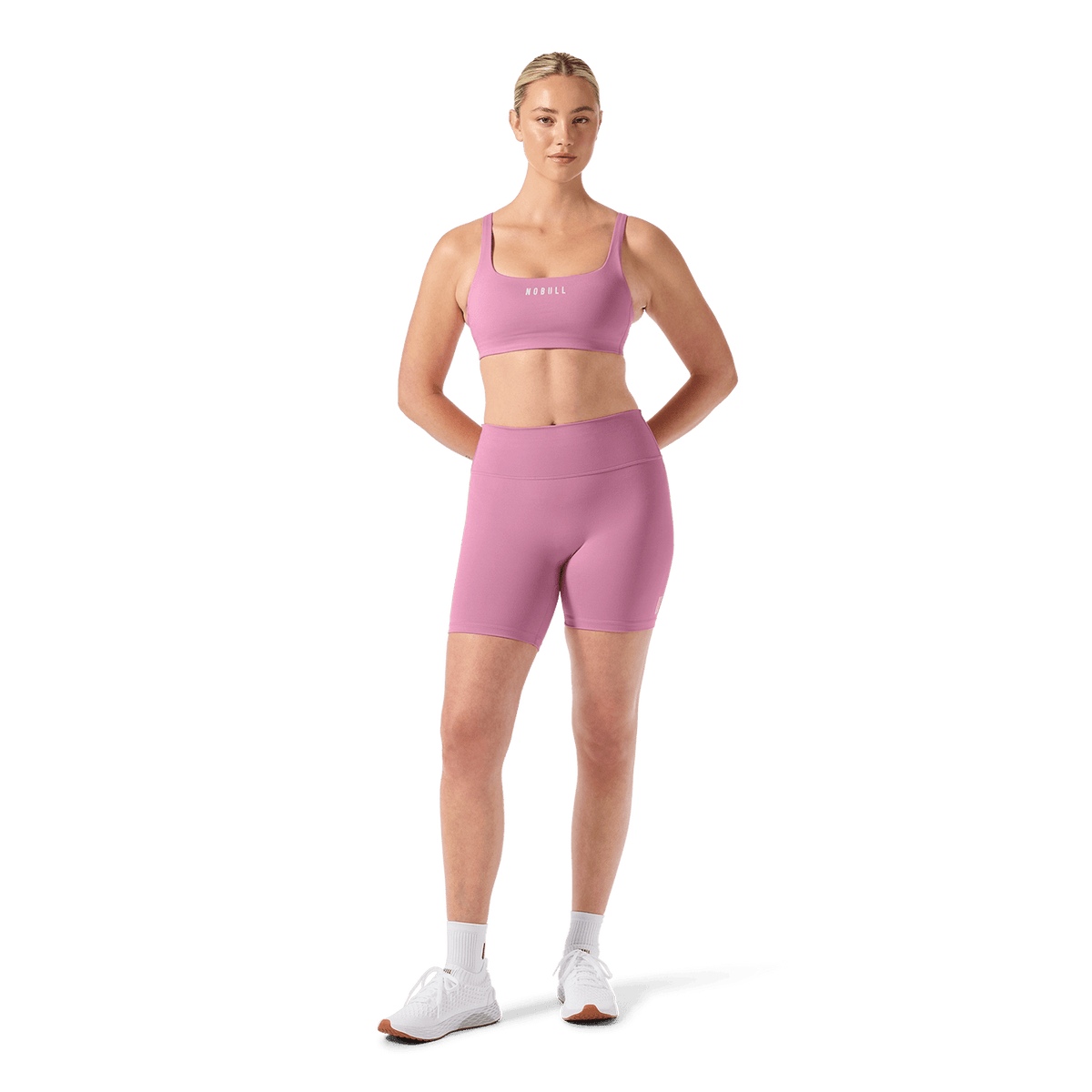 Women's Soft Pink U High-Rise Matte Short 6"