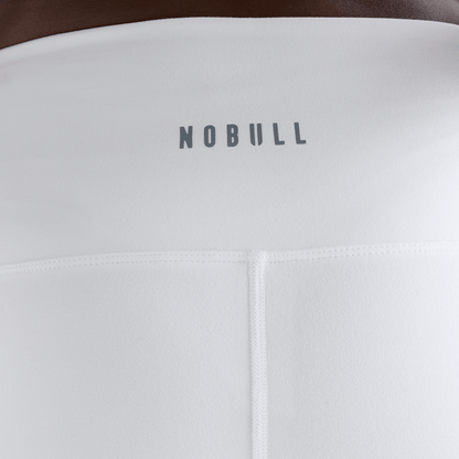 Women's White 4" High-Rise Matte Short