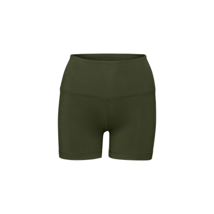 Women's Dark Army 4" High-Rise Matte Short