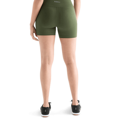 Women's Dark Army 4" High-Rise Matte Short