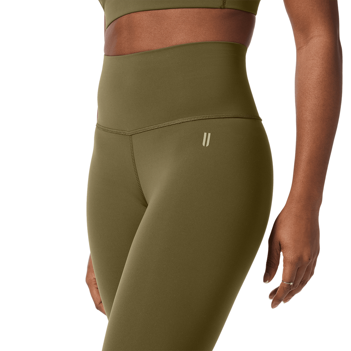Women's Tactical Green High-Rise Drive Tight 25"