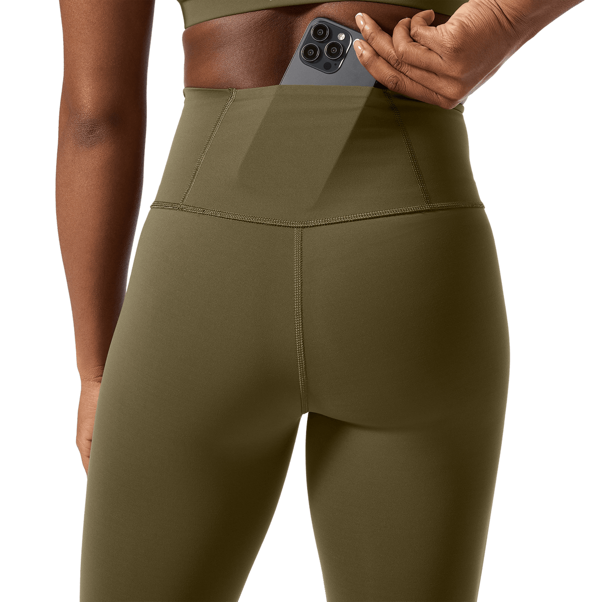 Women's Tactical Green High-Rise Drive Tight 25"