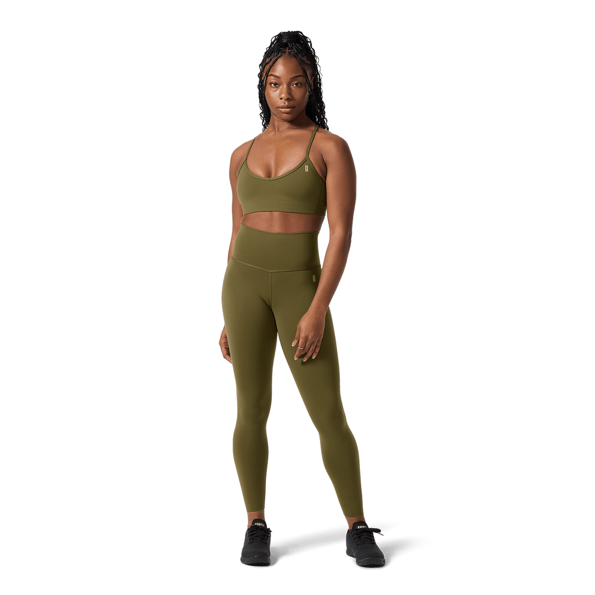 Women's Tactical Green High-Rise Drive Tight 25"