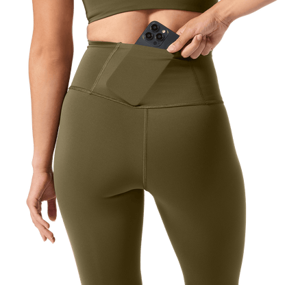 Women's Tactical Green High-Rise Drive Tight 28"