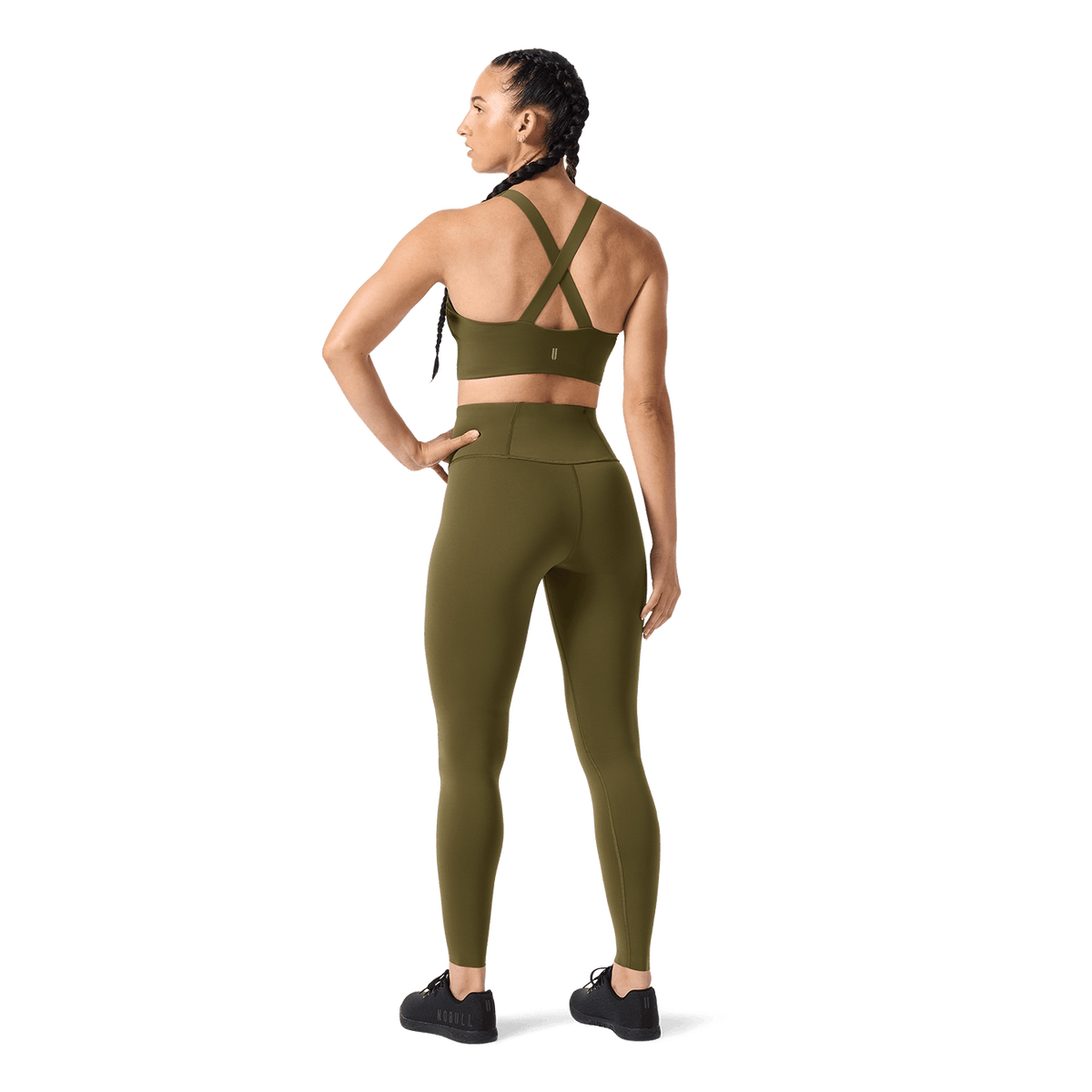 Women's Tactical Green High-Rise Drive Tight 28"