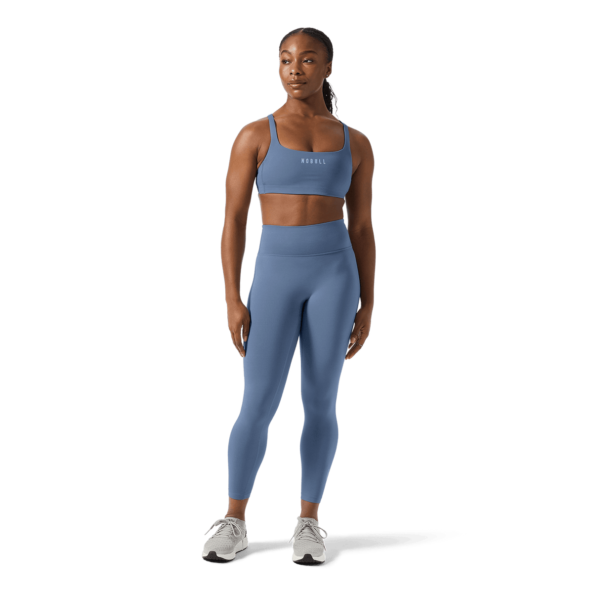 Women's Dusty Blue U High-Rise Matte Tights 25"