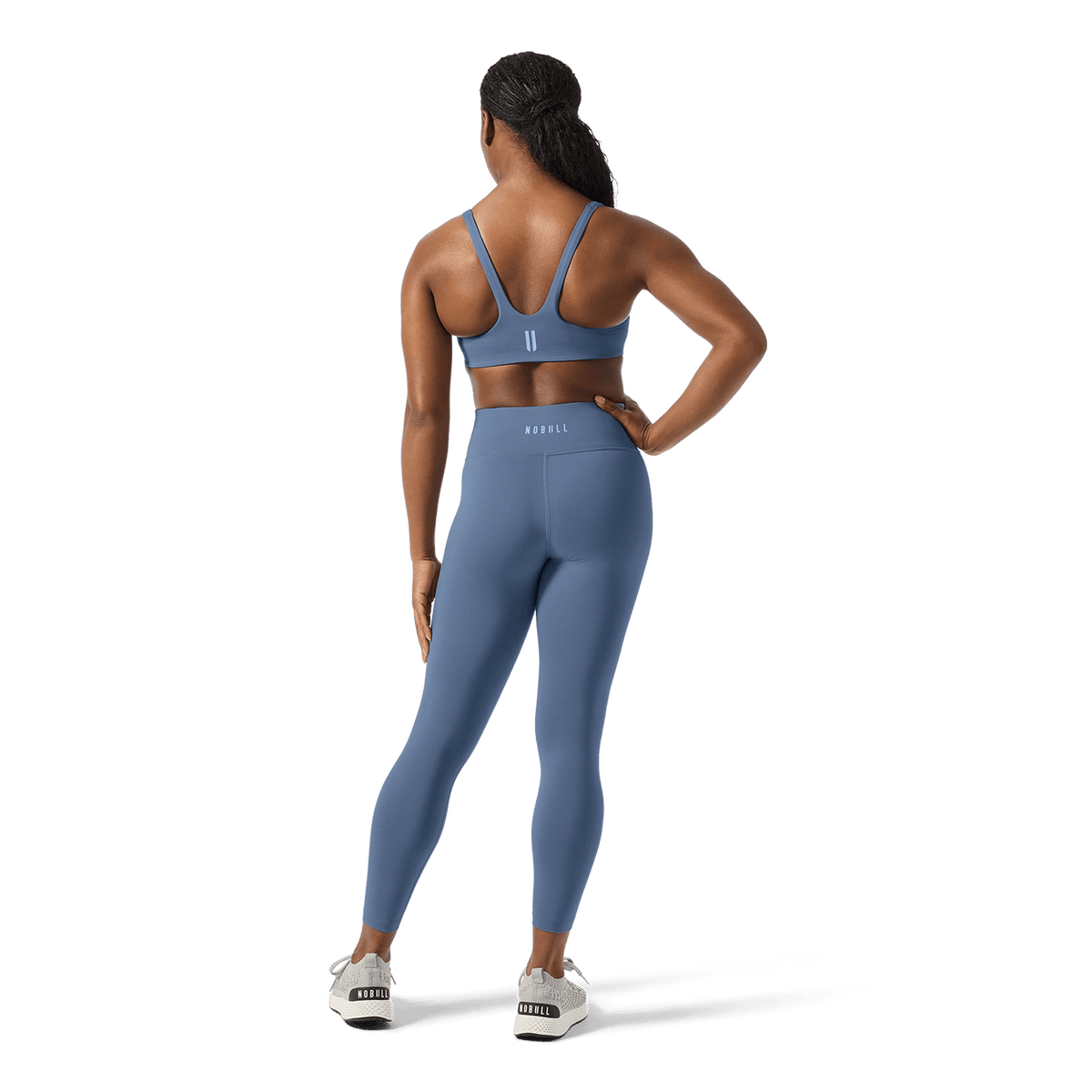 Women's Dusty Blue U High-Rise Matte Tights 25"