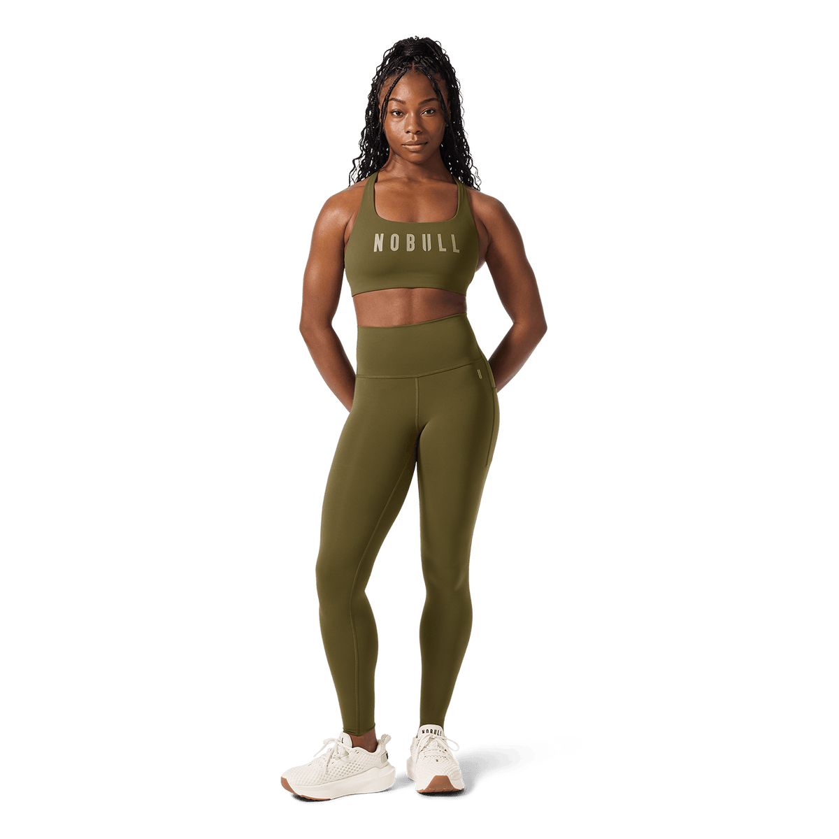 Women's Tactical Green High-Rise Drive Tight 28"