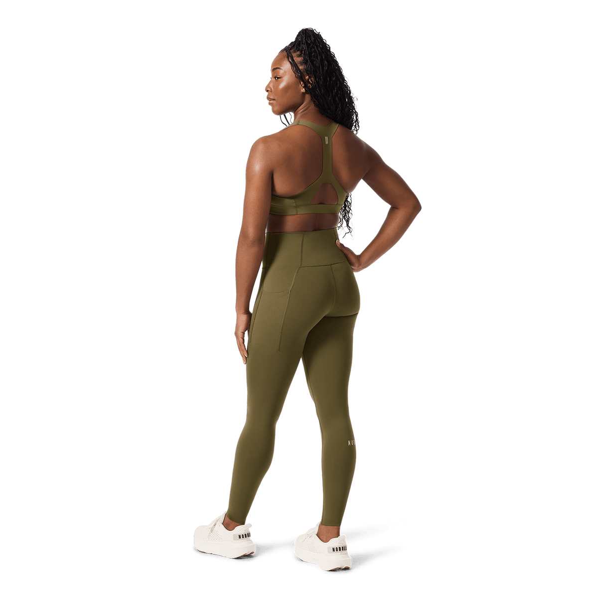 Women's Tactical Green High-Rise Drive Tight 28"